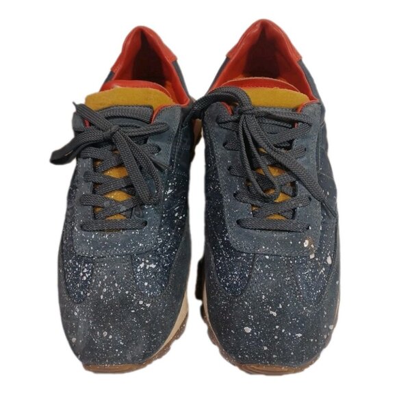 Maison Margiela 10 Men\'s 22 Retro Runner Gray Paint Splatter Low Top Sneakers 40 main image 6
